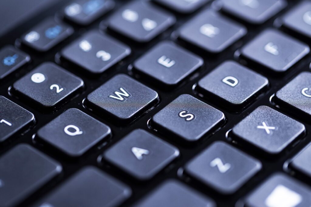 closeup of a keyboard